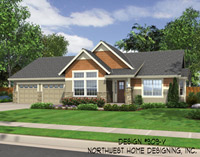 House Plan No. 909-V Elevation
