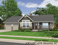 House Plan No. 909-V Elevation